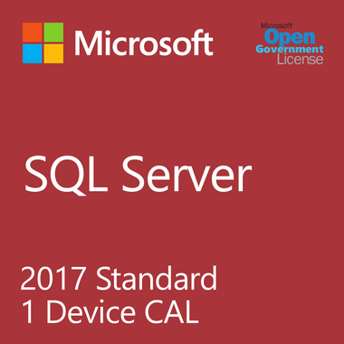 Microsoft SQL Server 2017 Standard - 1 Device Client Access License Gov | MyChoiceSoftware.com.