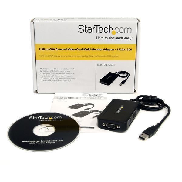 startech.com usb to vga adapter - external usb video graphics card for pc and mac