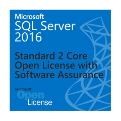 Microsoft SQL Server 2016 Standard - 2 Core - olp License w/SA - MyChoiceSoftware.com