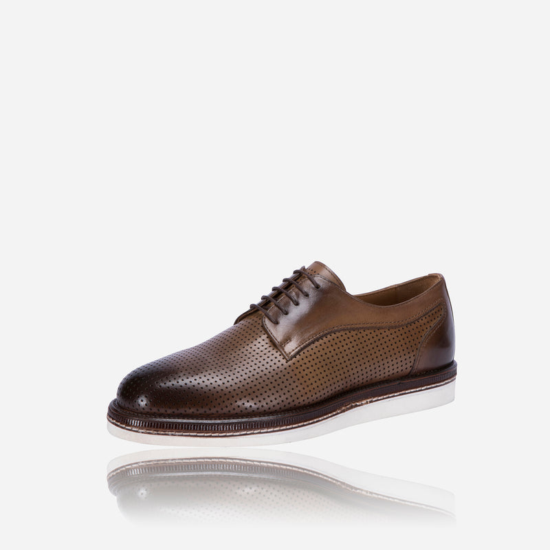 Lace up Comfort Shoe, Walnut - Jekyll and Hide SA