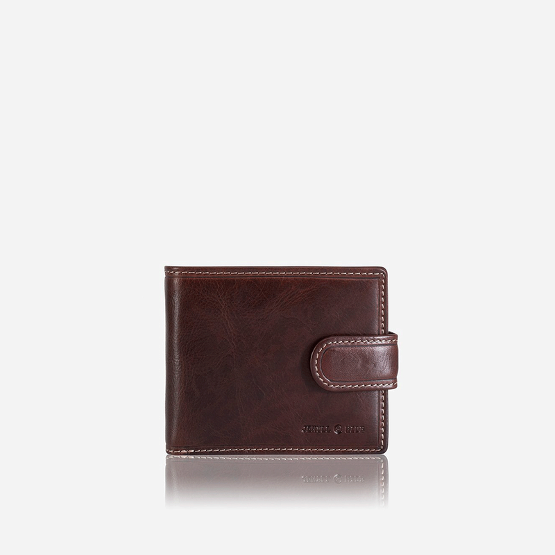 Billfold Wallet With Coin And ID Window, Coffee - Jekyll and Hide SA