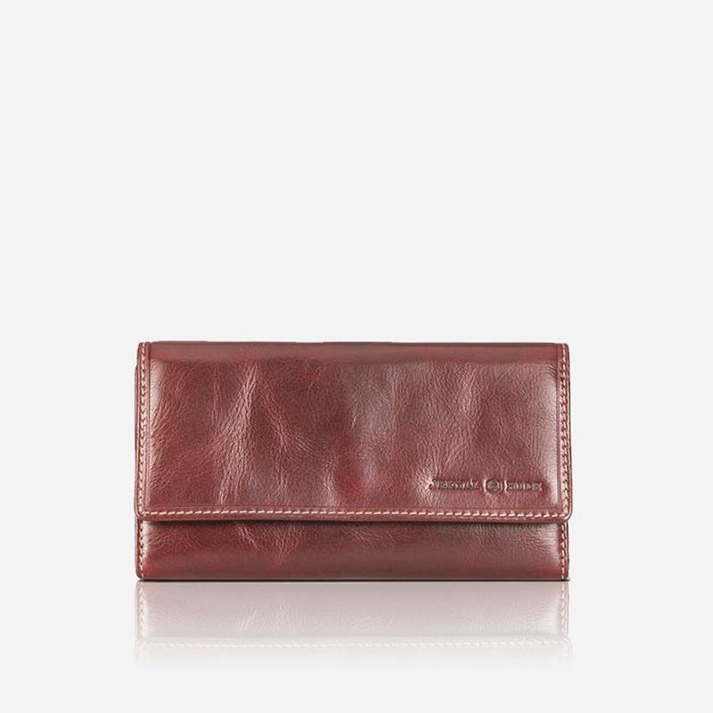 Large Leather Purse, Coffee - Jekyll and Hide SA