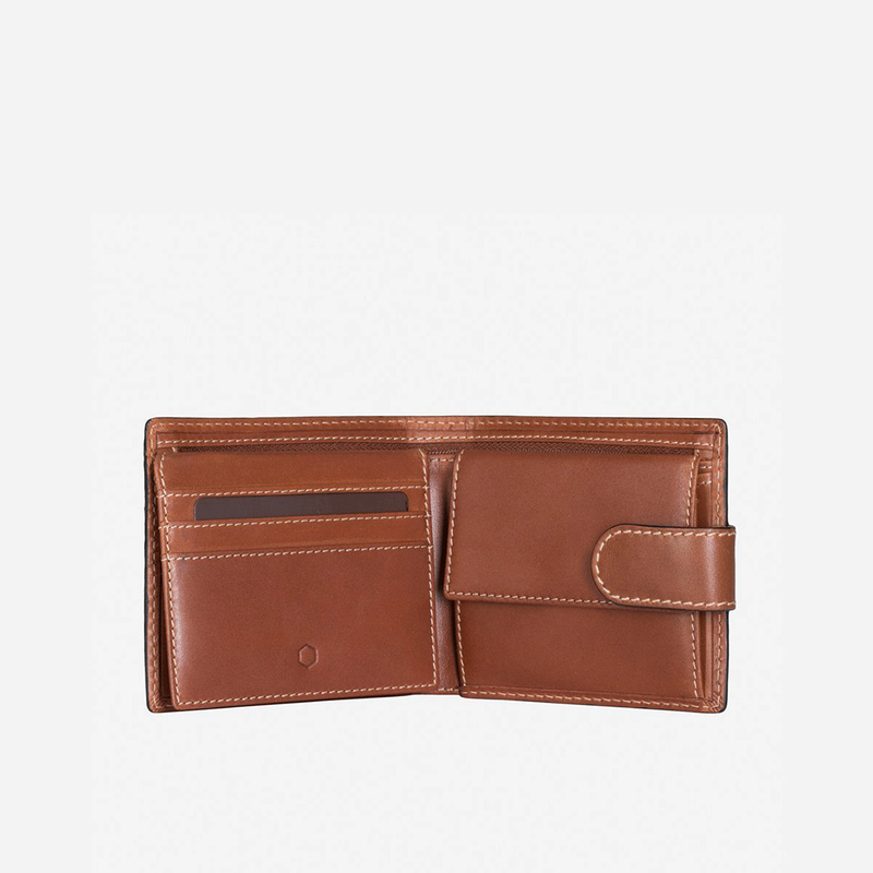 Large Bifold Wallet With Coin , Clay - Jekyll and Hide SA