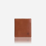Slim Bifold Wallet with Coin, Tan - Jekyll and Hide SA