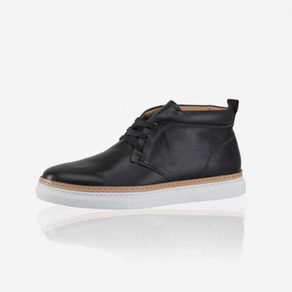 Lisbon Leather Sneakers, Denim - Jekyll and Hide SA