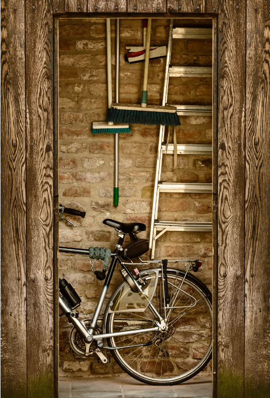 winter bike storage