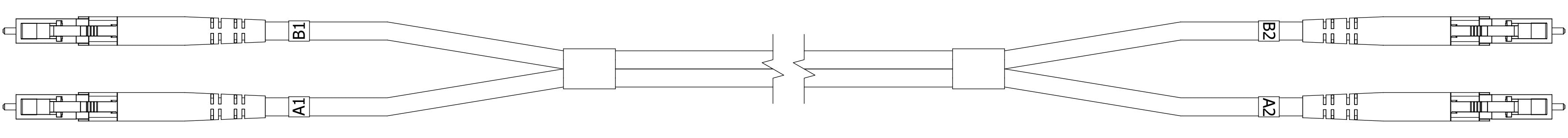 lc to lc apc technical drawing