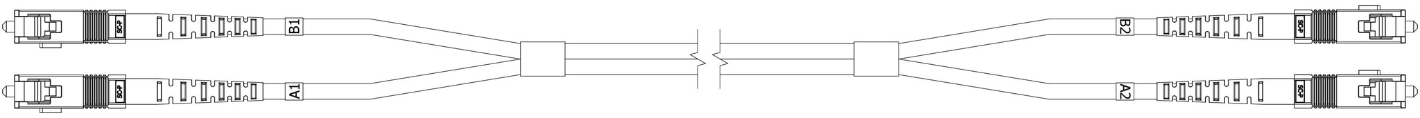 SC to SC OM3 Fiber patch cable