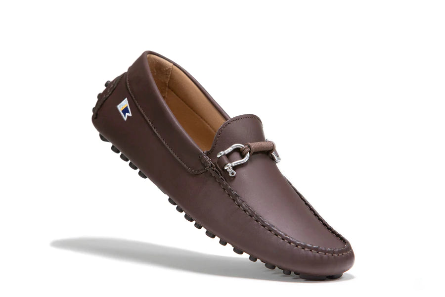 Leather Deck Driver: Mahogany