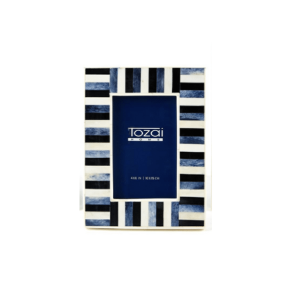 Azure Bone Mosaic Frame: 4X6