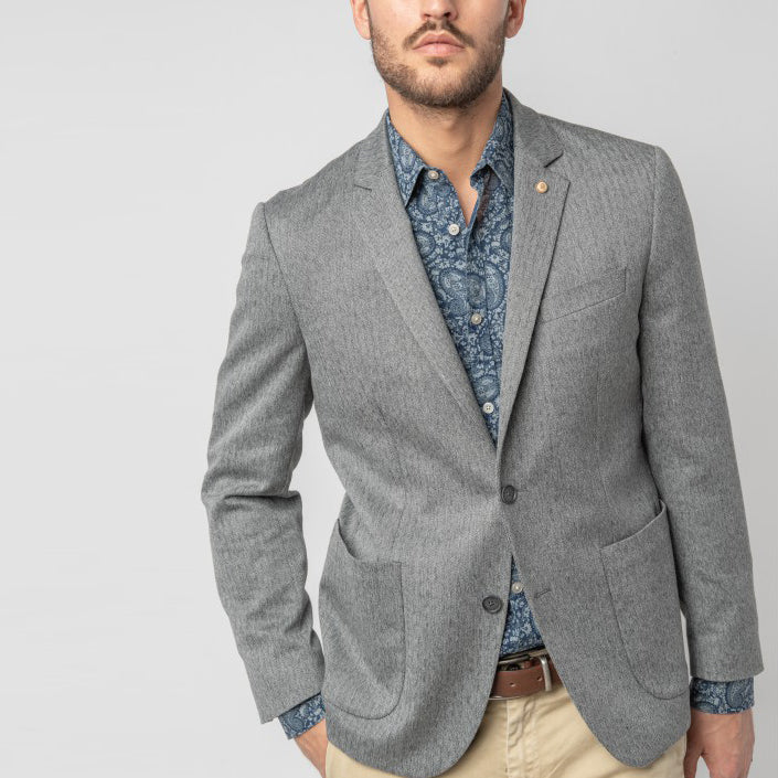 Newton Herringbone Blazer