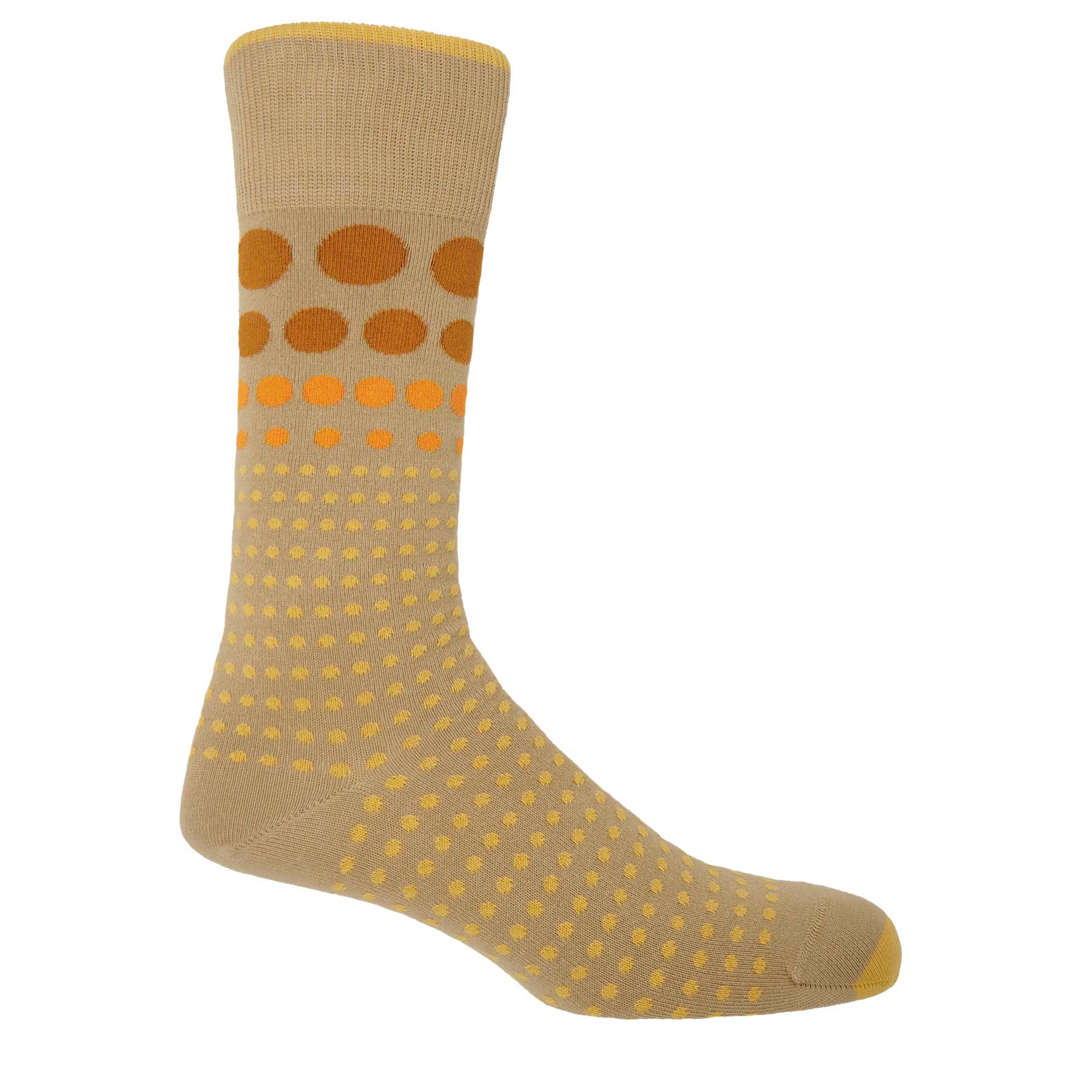 Grad Polka Sock: Sand