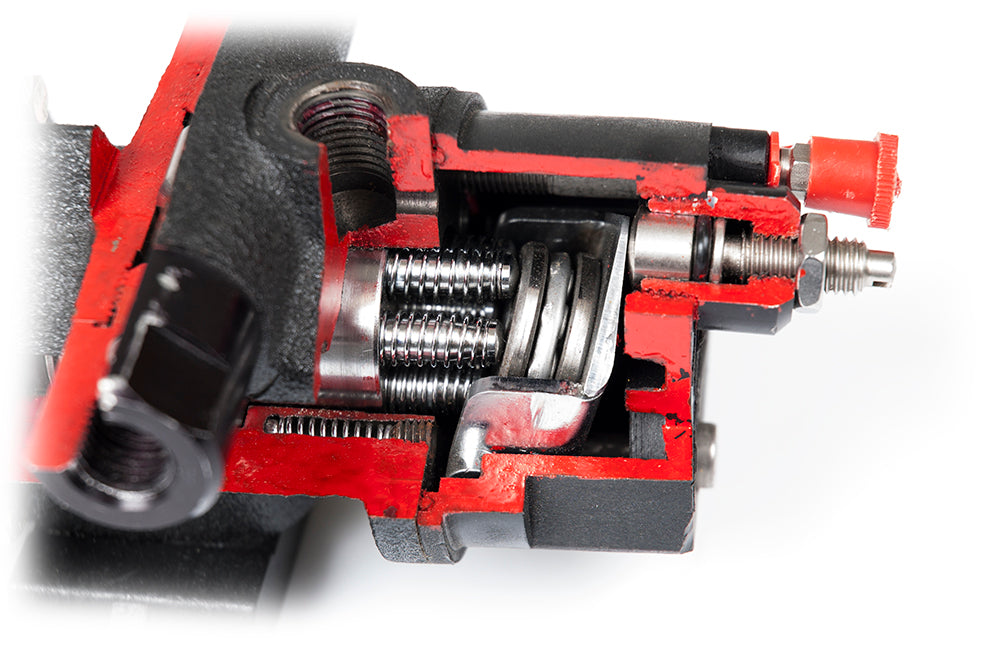 Lecomble & Schmitt flow adjustment internals.