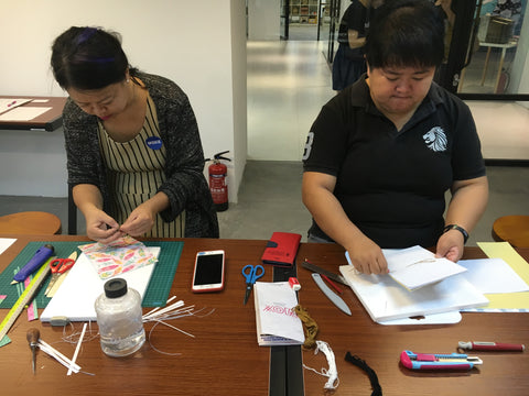 hanakrafts bookbinding workshop singapore