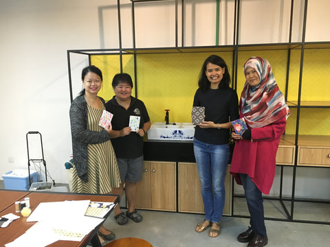 hanakrafts bookbinding workshop singapore
