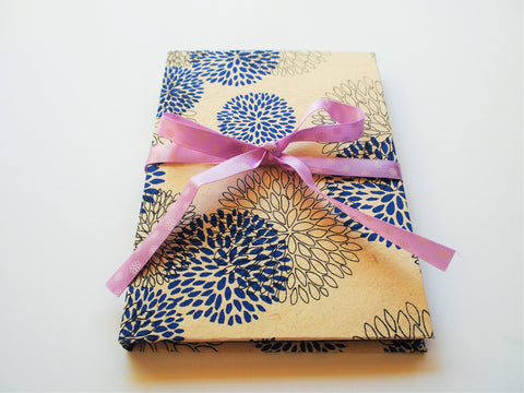 Lokta paper notebook in blue