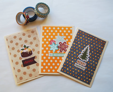 Polka dotted Christmas cards