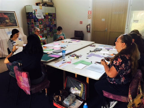 bookbinding class by hanakrafts at arts village rotorua