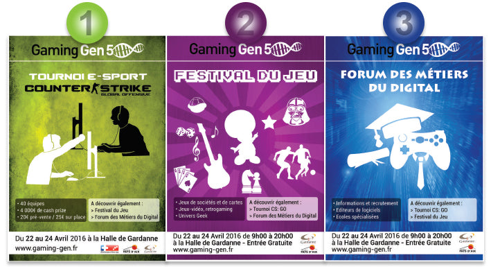 Tournoi de Counter Strike, festival du jeu vidéo et forum des métiers du digital