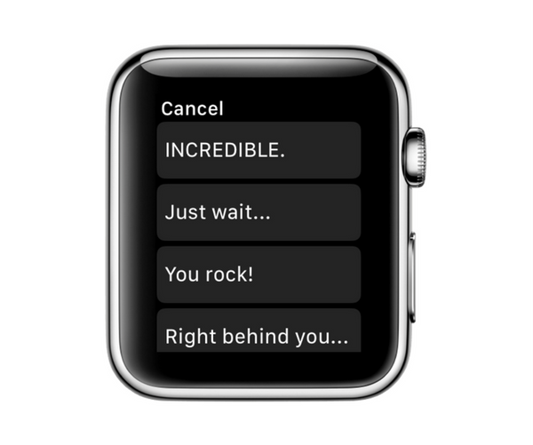 Apple Watch Message Encourage Screen