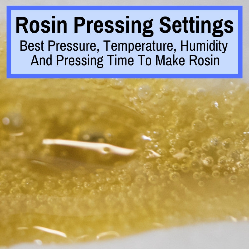 Best Temp, Pressure, Humidity For Rosin