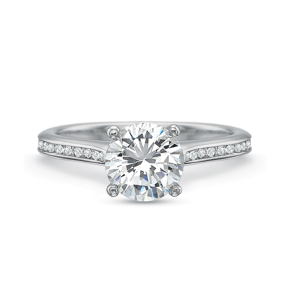 petite diamond engagement ring