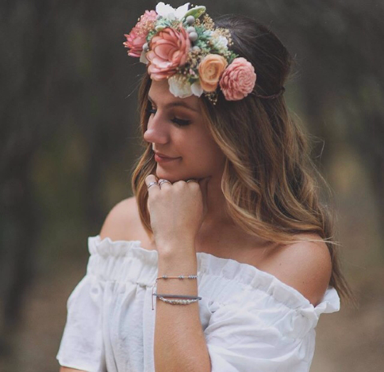 bridal flower crown