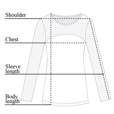 Buda Mesh Top Size Chart