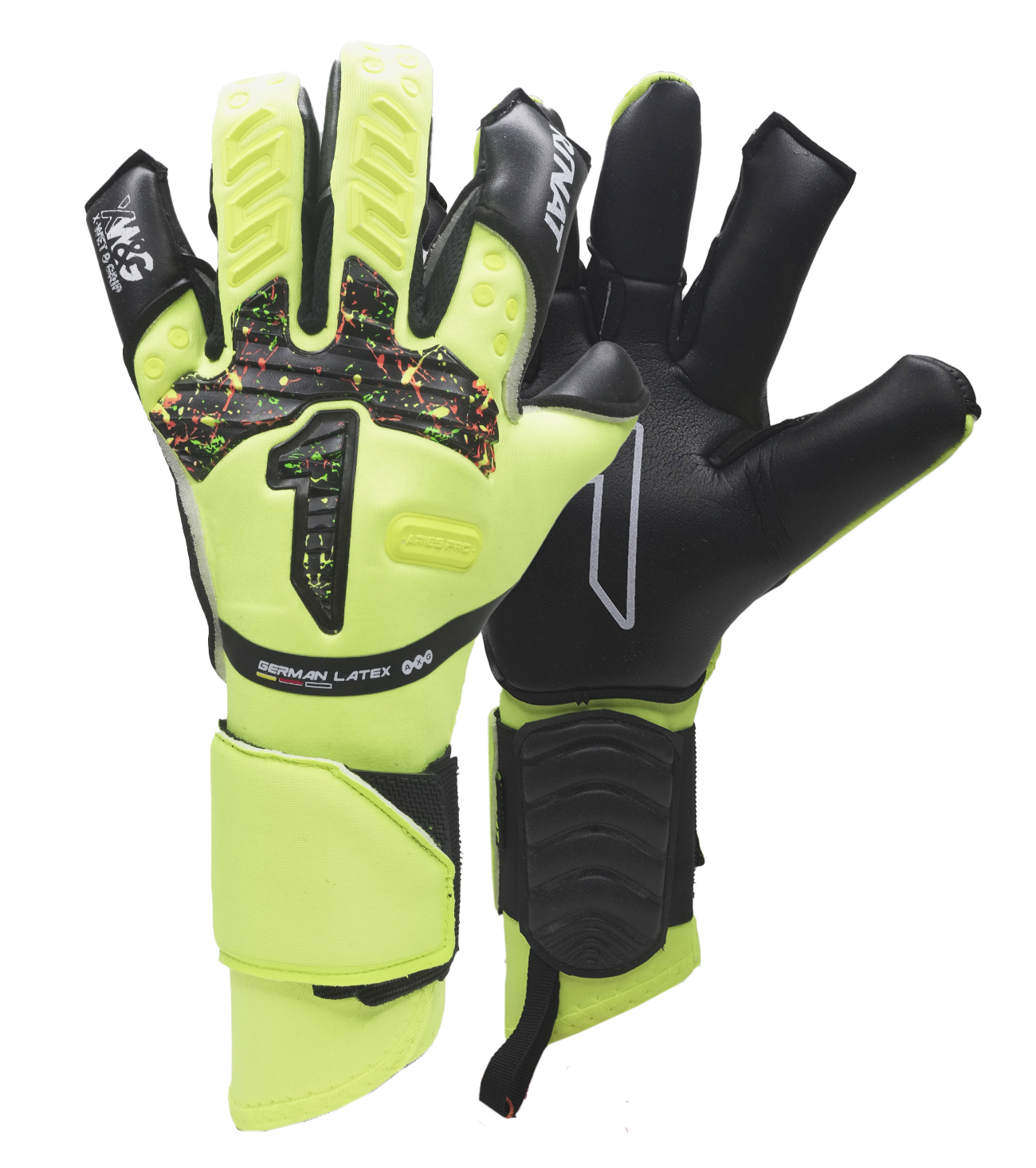 Guantes de Portero Rinat Aries Neon Colors UnoKeeper AXG Wet & Grip – UnoKeeper.com