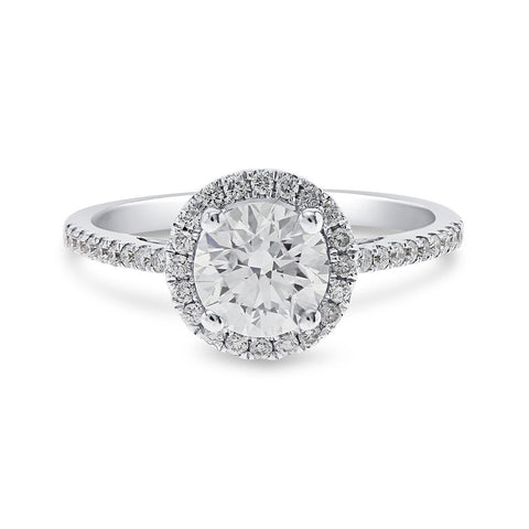 Malibu Round - H Finger Size, platinum Metal, 0.4 Ct Diamond (89419392)