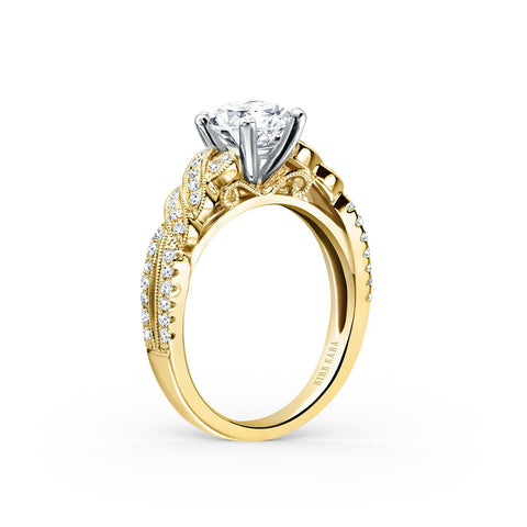KIRK KARA PIROUETTA K133RY - H Finger Size, 18ct-yellow-gold Metal, 0.3 Ct Diamond (82405393)