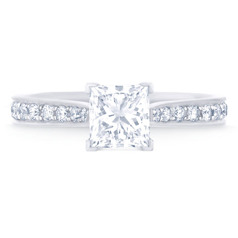 Monte Carlo Princess Pave - G Finger Size, 18ct-white-gold Metal, 0.3 Ct Diamond (104877885)