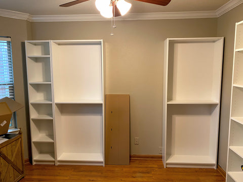 Adjusted Bookshelves