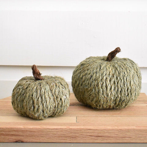 Gray Jute Pumpkins
