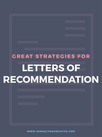 letters of recommendation 