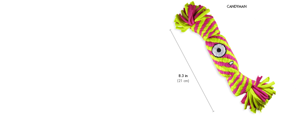 Alien Flex Candyman | Cotton Rope Dog Toy