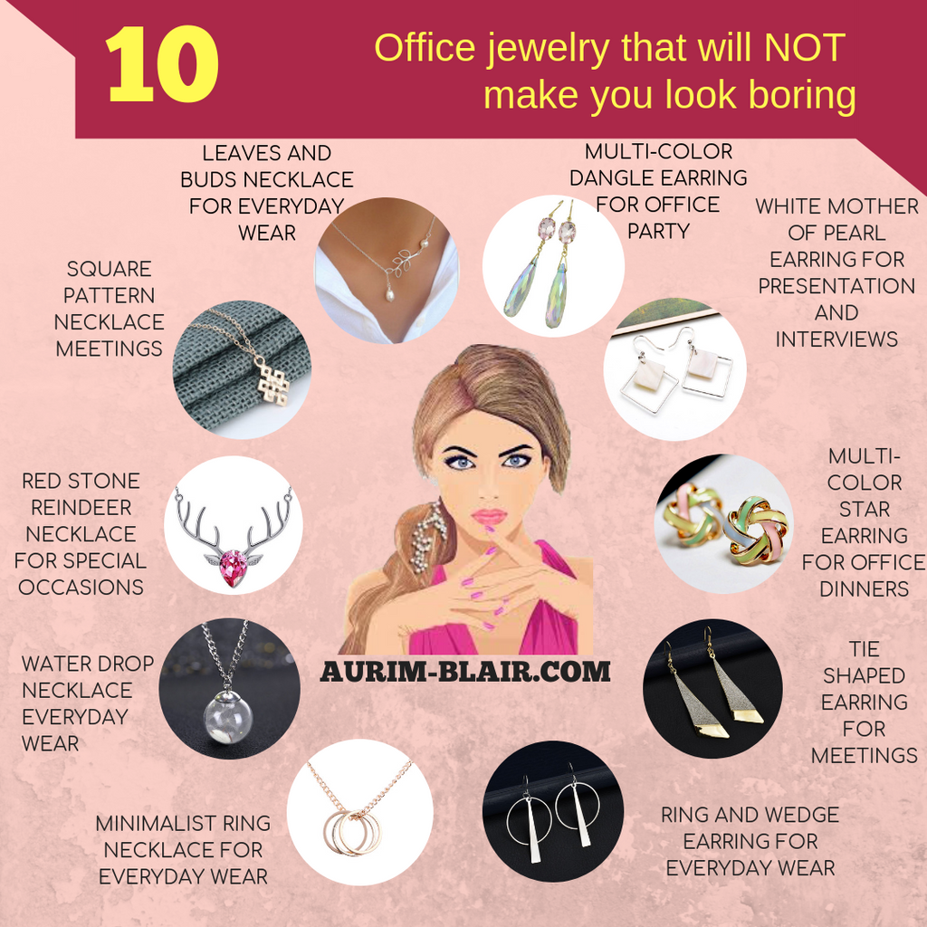 Woman's Jewelry for Office 