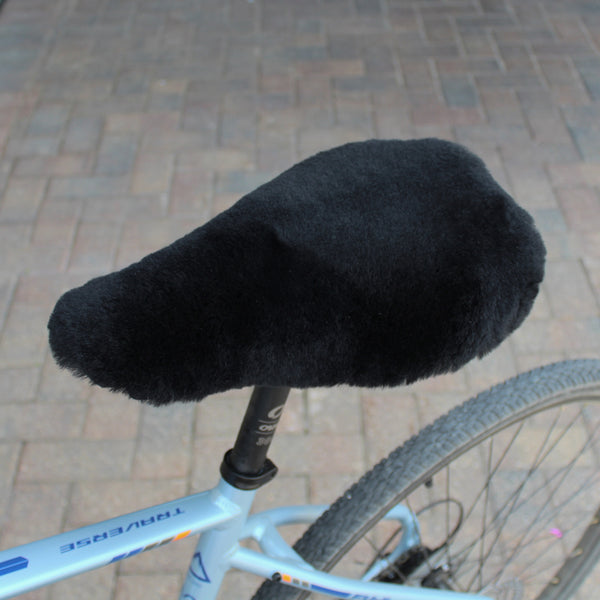 sheepskin bicycle seat cover