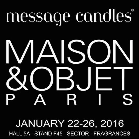 message candles maison&objet 2016