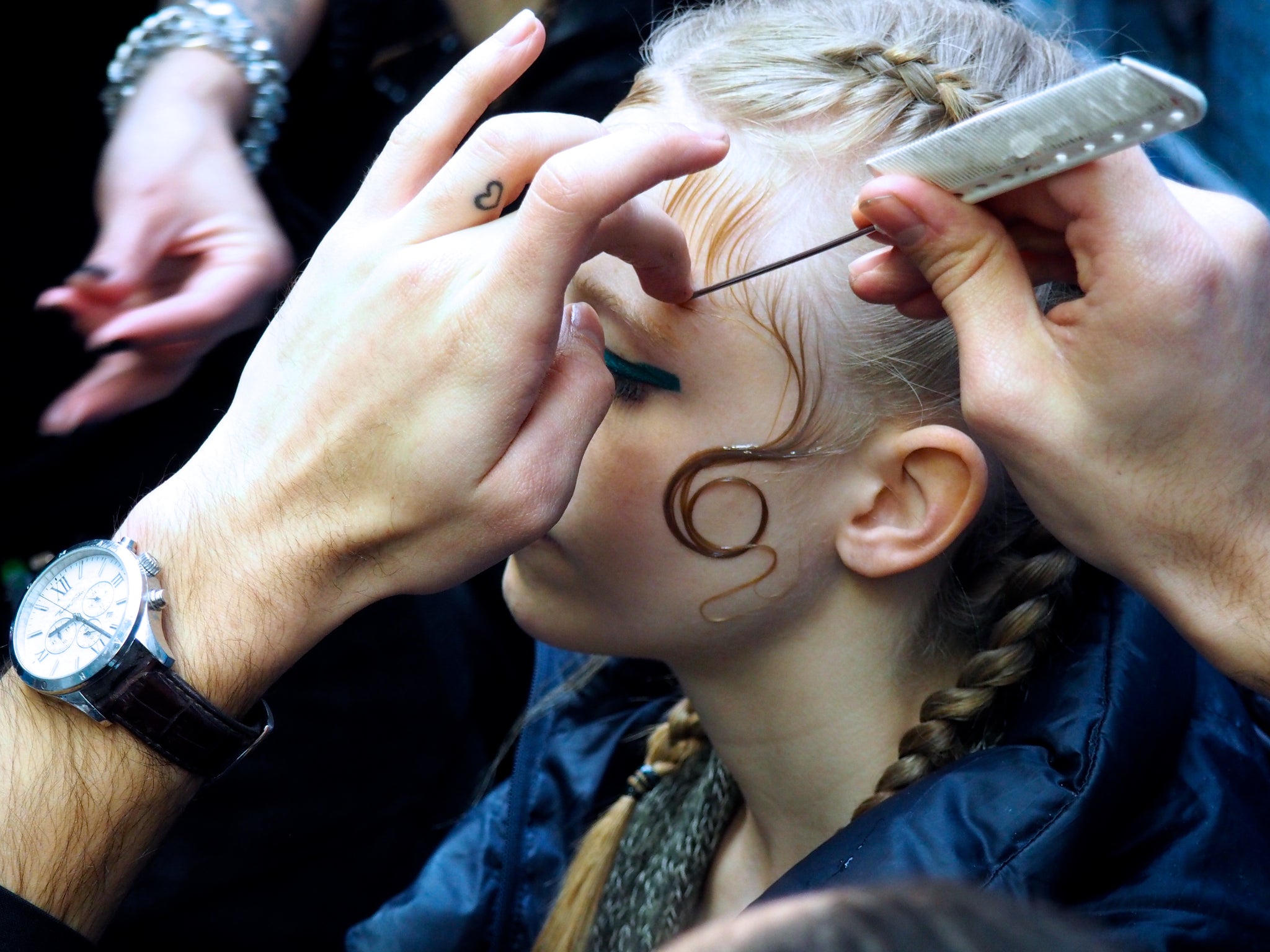 hair backstage georgia hardinge evo aw16