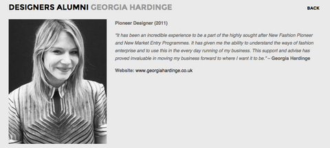 Georgia Hardinge cfe pioneer program