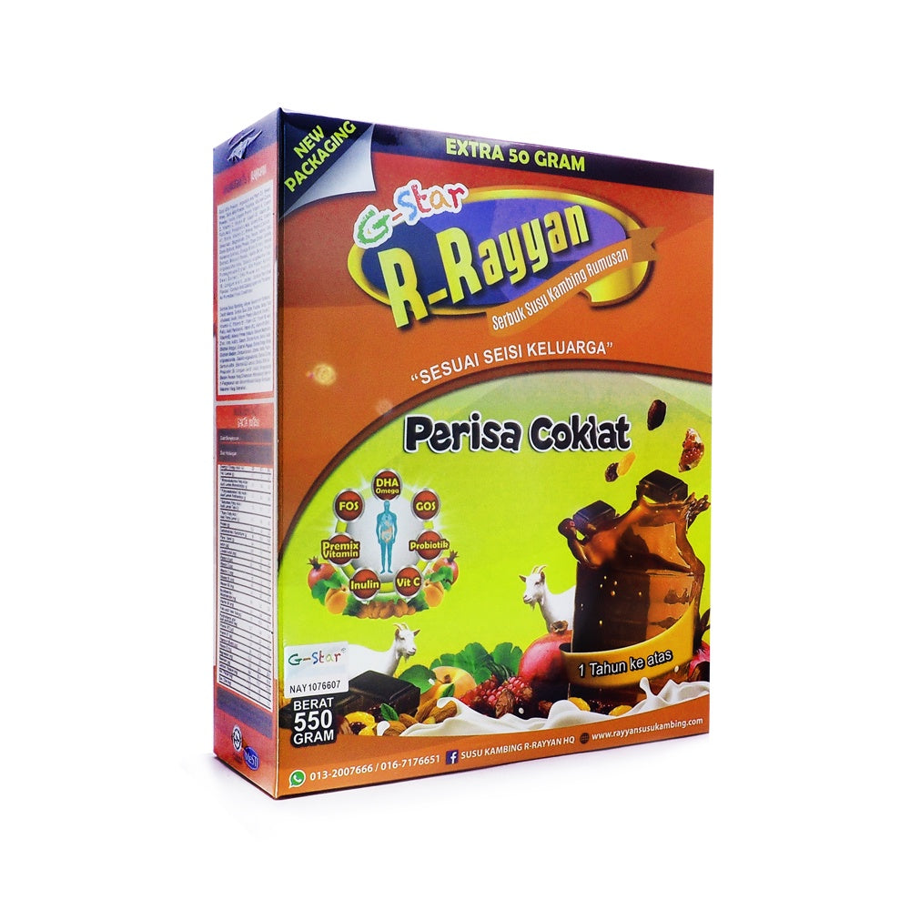 G-Star, R-Rayyan Susu Kambing Perisa Coklat, 550 g