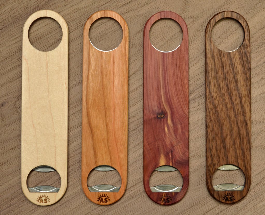 Custom Wood Bottle Openers