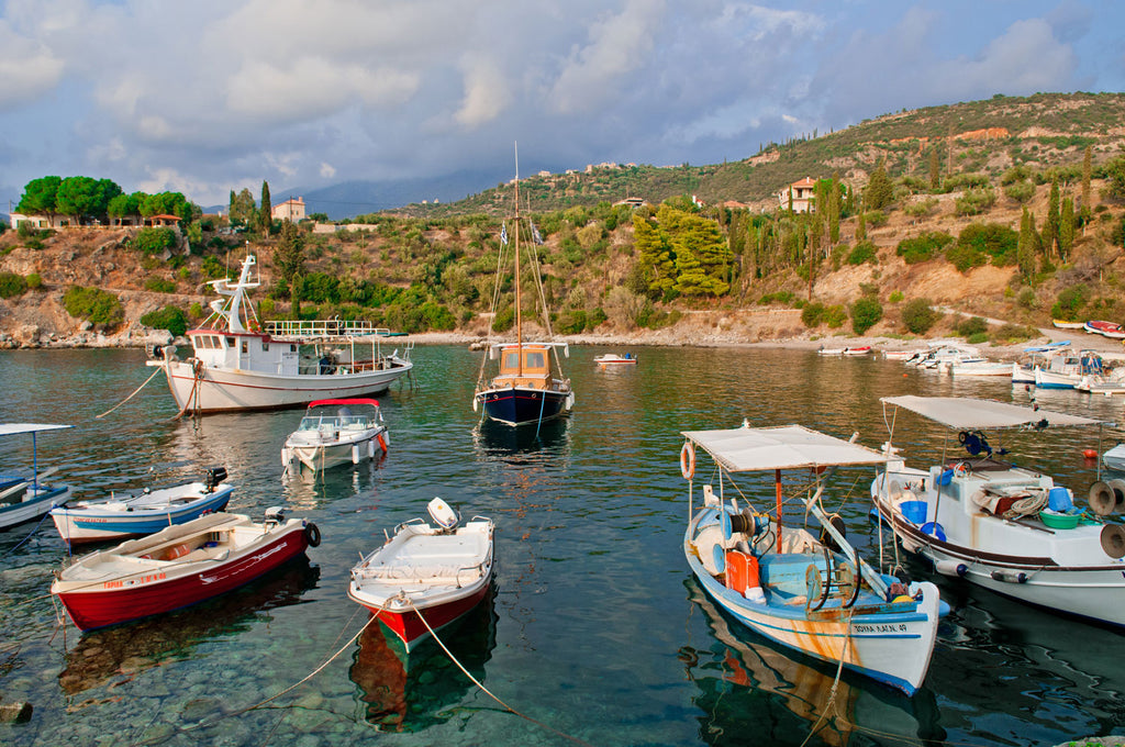 The fishing bay of Kardamyli.