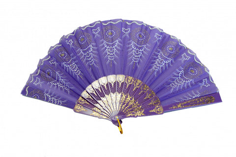 Purple Hand Fan - Asianly