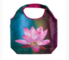 Foldable Tote Reusable Shopping Bag in Lotus Design