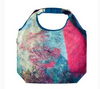 Foldable Tote in Pink and Blue for Reusable Shopping Bag