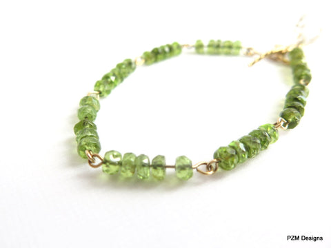 peridot bracelet