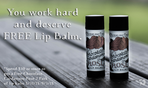 labor day sale free lip balm