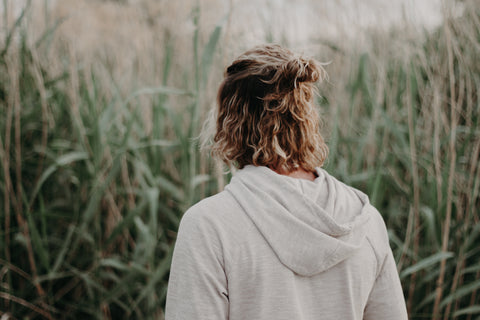 man bun fall hair